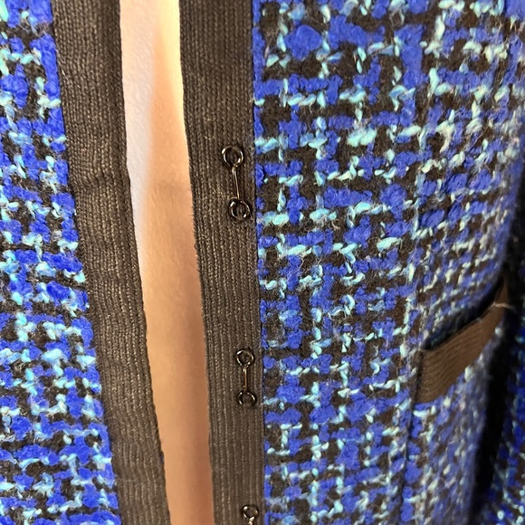 J. Crew Blue and Black Tweed Blazer - Picture 7 of 11